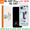 Xiaomi Mi 10T 5G 2020 M2007J3SY / Mi 10T Pro 5G 2020 M2007J3SG - PANTALLA SERVICE PACK CON MARCO PLATA