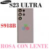 Samsung Galaxy S23 Ultra 5G S918B 2023 - TAPA TRASERA CON LENTE CRISTAL - ROSA