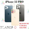 iPhone 12 PRO - TAPA TRASERA HUECO GRANDE - BLANCO
