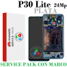 HUAWEI P30 Lite 24MP - PANTALLA SERVICE PACK CON MARCO PLATA