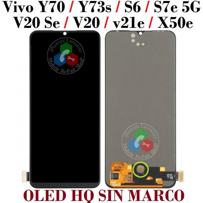 Vivo Y70 / Y73s / Y75 4g / S6 5g / S7e 5G / s10e / V20 Se / V20 / v21e / s23e / X50e - PANTALLA OLED HQ SIN MARCO