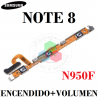SAMSUNG Note 8 N950F N950 - FLEX POWER ENCENDIDO + VOLUMEN