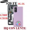 SAMSUNG S20 FE 4G G780F G780 / S20 FE 5G G781 G781B - TAPA TRASERA HQ CON LENTE - VIOLETA