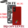 SAMSUNG S20 FE 4G G780F G780 / S20 FE 5G G781 G781B - TAPA TRASERA HQ CON LENTE - ROJO