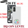 SAMSUNG S20 FE 4G G780F G780 / S20 FE 5G G781 G781B - TAPA TRASERA HQ CON LENTE - BLANCO