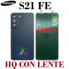 SAMSUNG S21 FE G990B G990 2021 - TAPA TRASERA HQ CON LENTE - AZUL