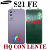 SAMSUNG S21 FE G990B G990 2021 - TAPA TRASERA HQ CON LENTE - VIOLETA