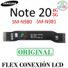 Samsung Note 20 5G N981B / NOTE 20 4G N980F - FLEX DE CONEXION  A PLACA - ORIGINAL