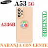 SAMSUNG A53 5G A536 A536B - TAPA TRASERA CON LENTE - ORIGINAL - NARANJA
