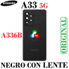 SAMSUNG A33 5G A336 A336B - TAPA TRASERA CON LENTE - ORIGINAL - NEGRO