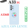 SAMSUNG A33 5G A336 A336B - TAPA TRASERA CON LENTE - ORIGINAL - AZUL