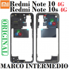 XIAOMI REDMI NOTE 10 4G M2103K19G / REDMI NOTE 10s 4G M2101K7BG - MARCO INTERMEDIO - ORIGINAL - NEGRO