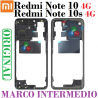 XIAOMI REDMI NOTE 10 4G M2103K19G / REDMI NOTE 10s 4G M2101K7BG - MARCO INTERMEDIO - ORIGINAL - MORADO