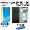 SAMSUNG NOTE 20 4G / 5G N980F / N981B - PANTALLA SERVICE PACK VERDE
