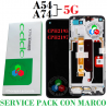 OPPO A54 5G CPH2195 / A74 5G CPH2197 - PANTALLA SERVICE PACK CON MARCO