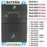 iPad Air 1 / iPad 9.7" 2017 / 2018 ( 5ª - 6ª Gen ) / iPad 10.2" 2019 / 2020 / 2021 ( 7ª - 8ª - 9ª Gen ) - BATERÍA ORIGINAL