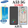 Samsung A53 5G 2022 A536B A536 - Pantalla SERVICE PACK MARCO azul
