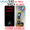 Vivo Y02 4G 2022 V2213 / Y02A 4G 2023 V2217 - PANTALLA COMPATIBLE SIN MARCO