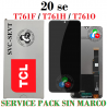 TCL 20 SE / TCL 20se  T761F / T761H / T761O - PANTALLA SERVICE PACK SIN MARCO