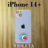 iPhone 14 Plus 5G 2022 A2886 14+ - TAPA TRASERA COMPATIBLE CON LOGO ( SIN LENTE ) - VIOLETA