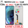 MOTOROLA MOTO G51 5G / G60 / G60s 4G 2021 / G40 FUSION - PANTALLA COMPATIBLE SIN MARCO