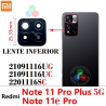 Xiaomi Redmi Note 11 Pro Plus 5G 21091116UG / 21091116UC - Note 11e Pro 2201116SC - CRISTAL lente DE CAMARA INFERIOR