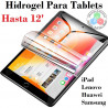 Protector de pantalla hidrogel para TODAS LAS tablet hasta 12'