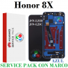 Huawei Honor 8X ( JSN-L21D - JSN-L21C ) 2018 - PANTALLA service pack con marco AZUL