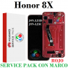 Huawei Honor 8X ( JSN-L21D - JSN-L21C ) 2018 - PANTALLA service pack con marco ROJO