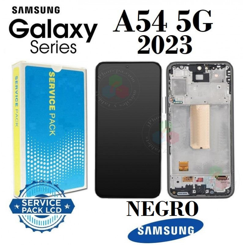 SAMSUNG A54 5G 2023 A546B A546 - PANTALLA SERVICE PACK CON MARCO NEGRO