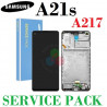 SAMSUNG A21s A217F A217 - PANTALLA SERVICE PACK CON MARCO