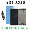 SAMSUNG A31 2020 A315F a315 - PANTALLA SERVICE PACK CON MARCO