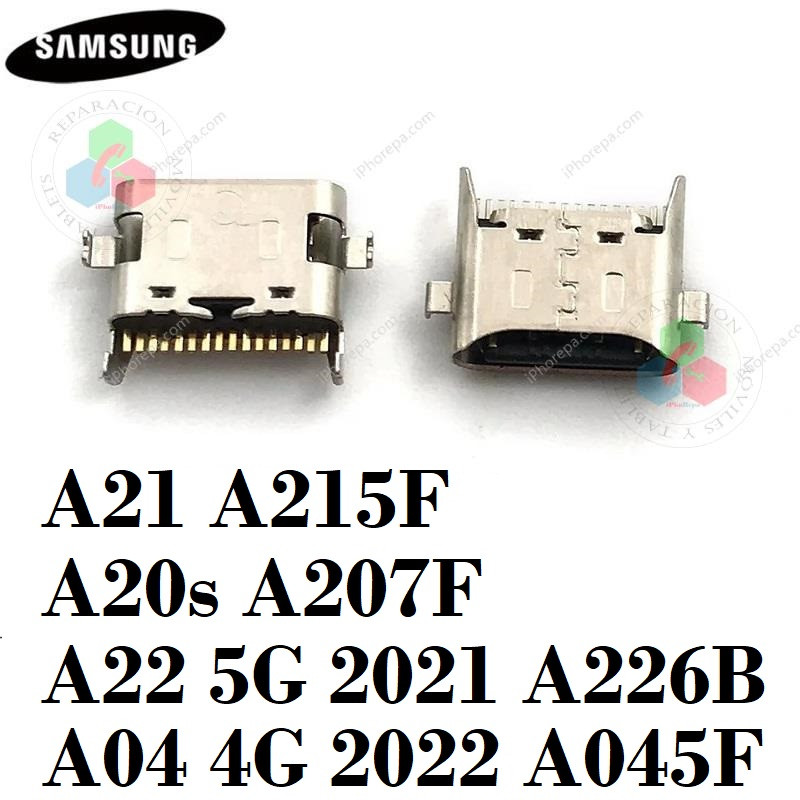 Samsung  A14 5G A146P / A21 A215F / A20s A207F / A22 5G A226B / A04 4G A045F A05S - PUERTO DE CARGA TIPO C