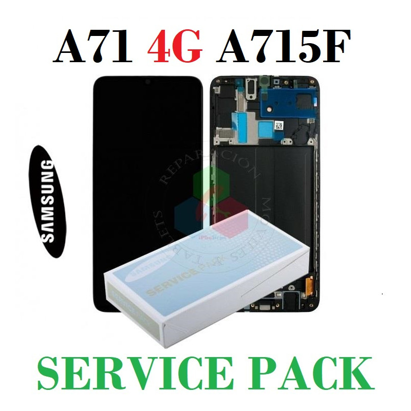 AMSUNG A71 4G 2020 A715F a715 - PANTALLA service pack CON MARCO