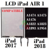 iPad AIR 1 / iPad 5 iPad 2017 iPad 2018 A1822 A1823 A1474 A1475 A1476 A1893 A1954 - pantalla LCD display compatible