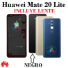 Huawei Mate 20 Lite ( SNE-LX1 / SNE-AL00 ) - TAPA TRASERA NEGRO + LENTE CAMARAS