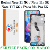 XIAOMI REDMI NOTE 11 5G / NOTE 11S 5G / NOTE 11T 5G / POCO M4 PRO 5G - PANTALLA SERVICE PACK con MARCO