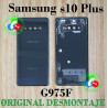 SAMSUNG S10 PLUS G975 G975F - TAPA TRASERA NEGRO ORIGINAL DESMONTAJE