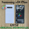 SAMSUNG S10 PLUS G975 G975F - TAPA TRASERA BLANCO ORIGINAL DESMONTAJE