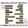cambio de fpc en placa base, reparacion en placa para iPhone y Samsung