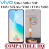Vivo Y33s 2020 V2109 / Y02s / Y32 / Y21E / Y55S / Y76 5G / Y76S / Y74S - PANTALLA COMPATIBLE HQ SIN MARCO