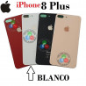 iPhone 8 Plus / iPhone 8+ - tapa trasera blanco con logo