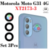 Motorola Moto G31 4G 2021 XT2173-3 - CRISTAL LENTE  DE CÁMARA TRASERA set 3pcs
