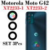 Motorola Moto G42 XT2233-1  XT2233-2 - CRISTAL LENTE  DE CÁMARA TRASERA set 3pcs