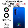 Motorola Moto G51 5G 2021 (XT2171-2) / G52 / G62 5G - CRISTAL LENTE  DE CÁMARA TRASERA set 2pcs