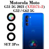 Motorola Moto G51 5G 2021 (XT2171-2) / G52 / G62 5G - CRISTAL LENTE  DE CÁMARA TRASERA set 3 pcs