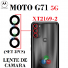 Motorola Moto G71 5G 2021 XT2169-2 - CRISTAL LENTE  DE CÁMARA TRASERA set 3pcs
