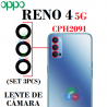 Oppo Reno 4 5G 2020 CPH2091 - cristal LENTE de cámara SET 3PCS