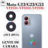 Motorola Moto G13 4G 2023 XT2331 / G23 XT2333 / G53 XT2335 - CRISTAL LENTE  DE CÁMARA TRASERA set 2pcs