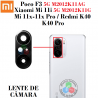 Xiaomi Poco F3 5G M2012K11AG / Xiaomi Mi 11i 5G M2012K11G 2021 / Mi 11x, 11x Pro / Redmi K40 / K40 Pro - CRISTAL LENTE DE CAMARA